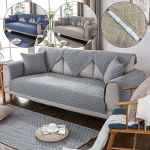 순면 넓은 쇼파패드 커버 카우치 깔개 사계절 돌 소파매트 2인용 9번 그레이