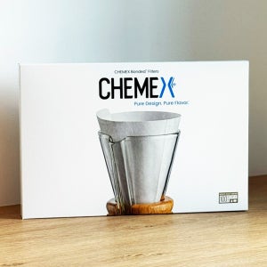 [제로웨이스트 포장] 케맥스 FP-2 필터 (백) 100매 3컵 반달형 화이트