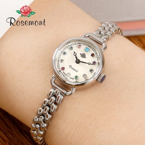 로즈몽 여자시계 RS#45-03MT 탄생석 실버 메탈 본사 AS