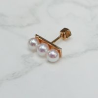 14k 최상급 아코야 해수진주 3~3.5mm 피어싱