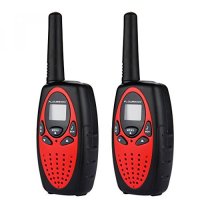 FLOUREON M-880 Red Toy 8 Channel Kids Twin Walkie Talkies Kids Toy UHF400-470MHZ 2-Way Radio 3KM Ra