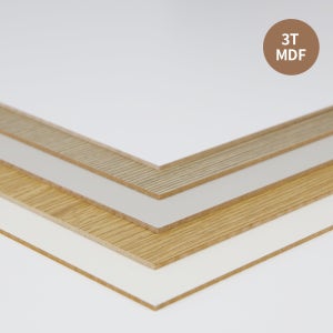 나무판자 얇은합판 목재판 MDF3T 스탠다드 100mm X 200mm/0.1kg