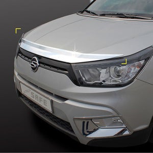 [디에이컴퍼니] 티볼리에어 크롬 본넷가드 버그가드 프론트 전면 후드가드 벌레가드 본네트 익스테리어 차량용품 (2015 ~ )