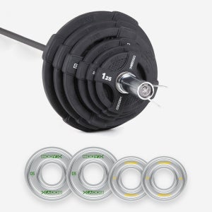 바디엑스 중량원판 바벨 헬스 플레이트 나세르 107.5kg 고급 고무소재 KG당 3300