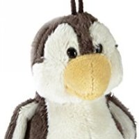 NICI Penguin Soft Toy with Key Ring (Grey) 10 cm