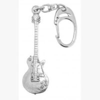 Pewter Keyring Electric Guitar (Gibson)