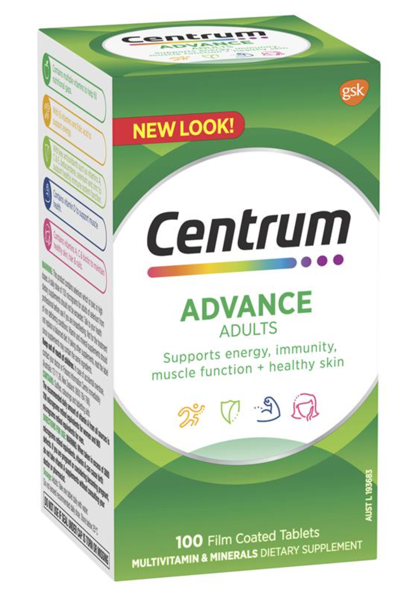 센트룸 종합비타민 성인용 100정 호주 멀티비타민 대용량