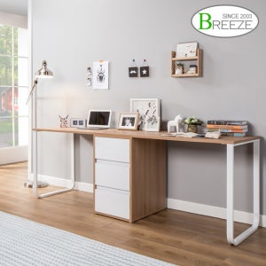 서경무배 멀티 2200 2인 스틸 서랍 책상세트