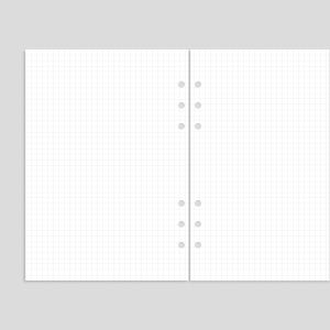 A5 6공 바인더 다이어리 속지 모눈 그리드 5mm