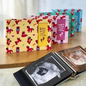 말띠 초음파 사진 접착식 앨범 15장 꾸미기 보관 태교 태아 일기