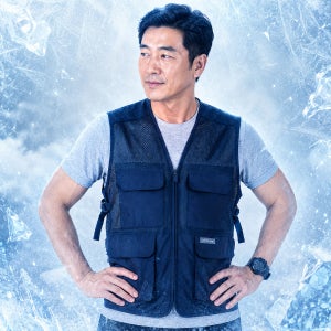 국산 오투 아이스 망사 얼음 조끼 기본형 다크네이비 쿨 냉 쿨링