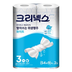 스카트 항균 빨아쓰는 타올 54매+9매 x 2롤 (총126매)