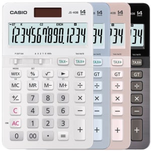 카시오 계산기 JS-40B /TAX 기능/부드러운키/세무회계사