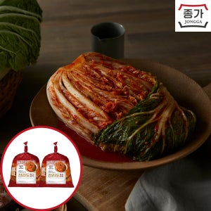 종가 전라도 포기김치 배추김치 2.8kg, 2개