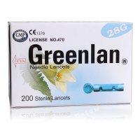 새한메드 그린 란셋 채혈침 사혈침 채혈바늘 28G 200입 Greenlan