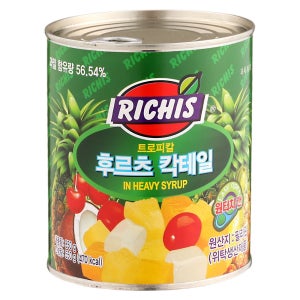후르츠칵테일 850G/동서리치스