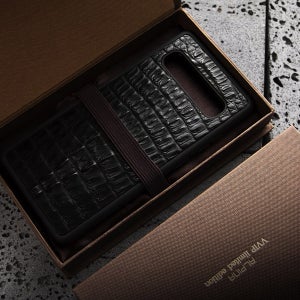카이만 악어 가죽 범퍼 케이스 갤럭시 S23 울트라
