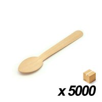 일회용 나무 스푼 14cm 100개x50봉 (BOX)