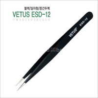 [VETUS]정품핀셋ESD-12(일자형/중간두께) 속눈썹시술용 트위저,화장품,메이크업,아이,속눈썹재료