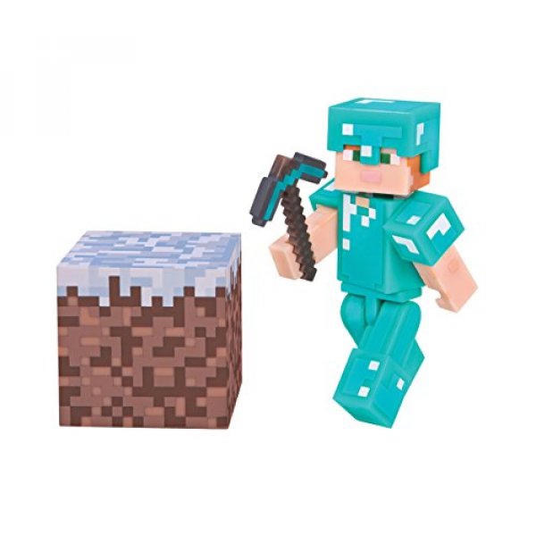 Minecraft <b>16478</b> Alex with Diamond Armour Figure