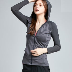 힙커버 롱 후드집업 AJ-0101 차콜