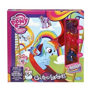 My Little Pony - Friendship is Magic - Rainbow Power - Chutes and Ladders Board Game - with 3 Exclu