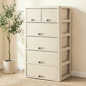 500 라탄 플라스틱 서랍장 3단 4단 5단 양면 수납장 옷장 정리함 수납정리함
