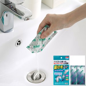 PIKAPIKA 일본 강력 머리카락분해제 막힌 하수구 배수구 세면대 욕조 변기 뚫기 하수구 막힘 뚫음 뚫는방법