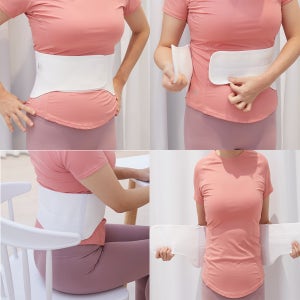 비비엘보 허리보호대 허리복대 밴드 밸크로형 서포터 지지대 편안한 소재 노인용