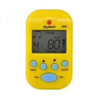 Yellow meideal M50 Mini Digital LCD Clip on Beat Tempo Metronome