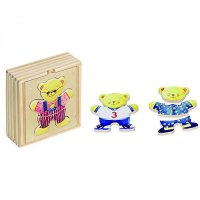 Goki Bears Wooden Dress-Up Box Puzzle