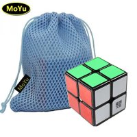 MoYu LingPo 2x2x2 Speed Puzzle Cube Toy Brain Tester Black ＋ One MoYu Cube Bag