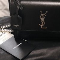 [YSL] 생로랑 모노그램 선셋백 미듐 블랙 은장 442906D420N1000