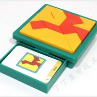 Great Tangram Gift Kids Innovative Pattern Puzzle Logic Brain Game 60 Challenge