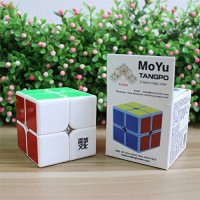 MoYu TangPo 2x2x2 Speed Puzzle Cube Toy Brain Tester White ＋ One MoYu Cube Bag