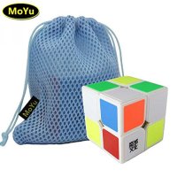 MoYu LingPo 2x2x2 Speed Puzzle Cube Toy Brain Tester White ＋ One MoYu Cube Bag