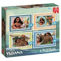 Disney Moana Jigsaw Puzzle Set Children’s Puzzles 4 In 1 Pack Maui Pua HeiHei