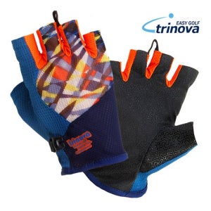 [트리노바] 골프 파크골프 테니스 등산 배드민턴 등 멀티 스포츠 여성용 반장갑 SS나염 TR-2114
