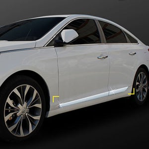 [디에이컴퍼니] LF쏘나타 사이드 언더라인 몰딩 크롬 스텝 하단 도어 사이드스커트 가니쉬 문짝 익스테리어 차량용품 자동차 LF소나타 ( 2014.03 ~ )