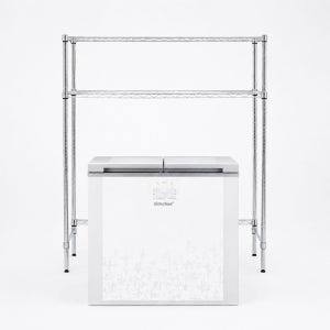 국산 25파이 크롬 세탁기 김치냉장고 선반 750x350 2단 (높이 1800)