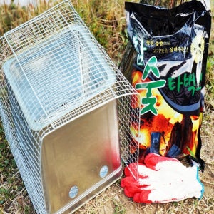 초간편 휴대용 숯불 바베큐 그릴세트 숯한방애