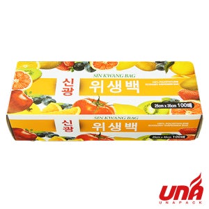 위생팩 100매 25cmX35cm 신광 50개 두껍고질린