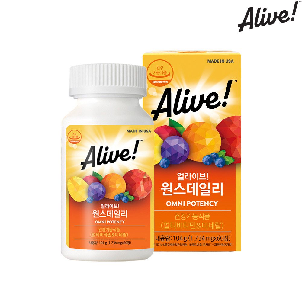 얼라이브 멀티비타민 남성 여성 종합 영양제 비타민
