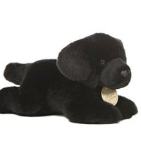 Miyoni 8-inch Labrador Plush (Black)