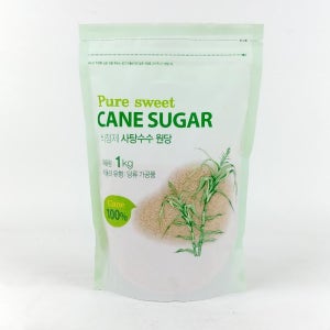 퓨어스윗 비정제원당 갈색설탕 7kg(1kgx7팩)/사탕수수당100% 화학처리 NO