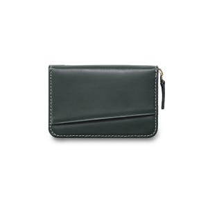 에가든 테이크포켓 지퍼 카드 명함 남성 여성 가죽 지갑 딥그린