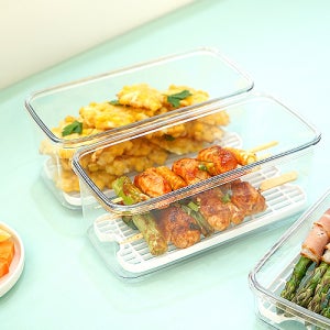 스카이락 와이드 깔판 2호 기름빠짐 전 보관용기 소쿠리 1600ml