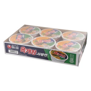 (컵번들)육개장사발면 86Gx6입/(주)농심
