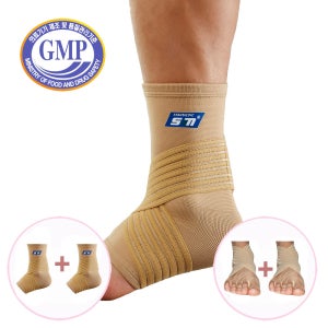 통증완화 의료용 국내산모음 테이핑밴드 발목보호대 발목아대 발바닥 발뒤꿈치 스트랩 압박 각반