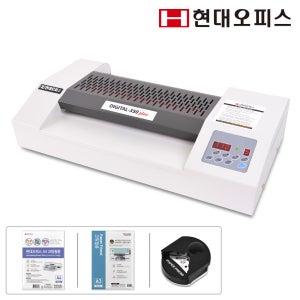 현대오피스 국산 A3코팅기 Digital-350plus 6롤 온도 속도조절 역회전 사무용